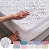 Waterproof Cotton Bedspread Soft Skin-friendlycoverlet for Bed Full Wrap Non-slip Bed Cover with Elastic BandBed Fitted Sheet