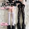 White Lace Lolita Mid-Tube Calf Socks - Women's Japanese Long Lace Stockings, Over-the-Knee Style.