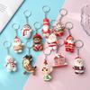 Children Gifts Xmas Tree Elk Snowman Keyring Pendant Merry Christmas Christmas Keychains Xmas Decoration