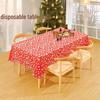 Waterproof Disposable Christmas Snowflake Tablecloth for Holiday Parties