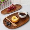 Wood Tray Versatile Rustic Wood Serving Tray Table Centerpieces Food Fruit Plate for Home Farmhouse Decoration