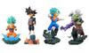 Dragon Ball Super World Collectable Diorama Set of 4 Types Saiyan Son Goku Fusion Vol.1 [Super Goku, Black, Vegito, Zamasu]