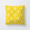 45x45cm Fashion Yellow Geometric Printing Pillowcase Sofa Hotel Office Seat Lumbar Cushion  Cover Home Decoration
