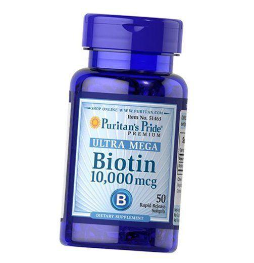 Biotin, Biotin 10000, Puritan's Pride 30gelcaps (36367061)
