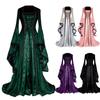 Dress For Women Halloween Costumes Pirate Dress Adjustable Lace Irish Retro Gown Long Dress
