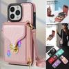 Wallet Side Veneer Zipper Closure Multi Card Slot Case For Iphone 14 Pro Max 13 12 11 Se 2022 2020 X Xr Xs Max 8 7 6 6s Plus