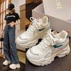 Inner Height Increase Dad Shoes Women 2025 Spring and Summer New Mesh Breathable Thick Sole Small Light Sports Little White Shoes Tide