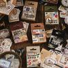 46pcs Kawaii Stationery Stickers Retro Collection Junk Journal Diary Planner Decorative Mobile Sticker Scrapbooking DIY Stickers