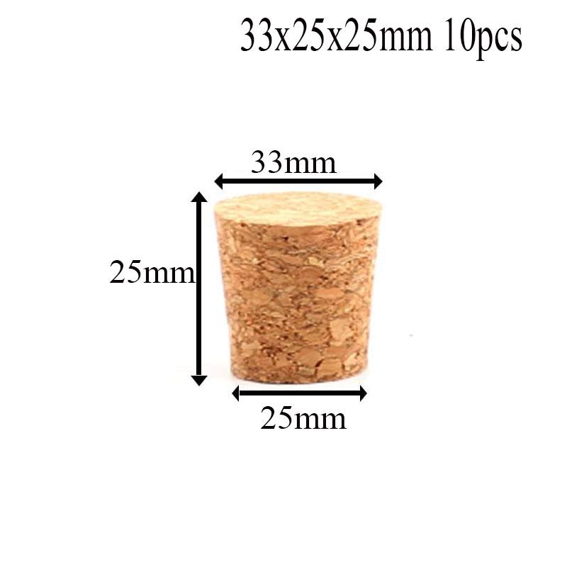 5/100pc Tops DIA 8mm To 58mm Wooden Cork Lab Test Tube Stopper Kettle Pudding Bottle Cork Cap Burette Tube Wood Plug Cork Stopper