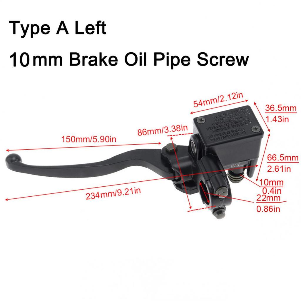 Hydraulic Brakes Universal Motorbike Brake Pump Buggy Scooter Cylinder Pump Handle Accessories Left Right Clutch Lever