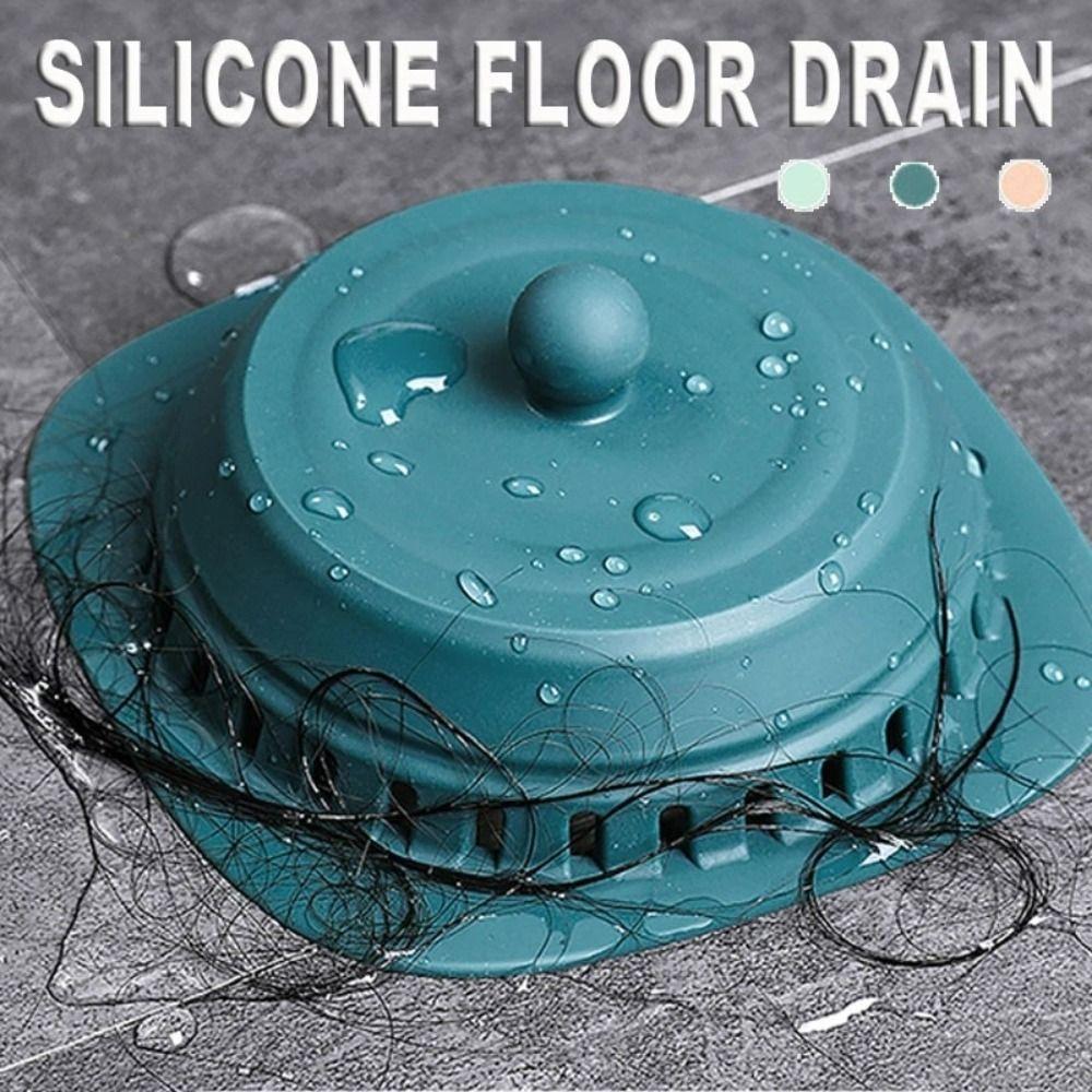 Press Type Kitchen Sink Filter Anti-odor Hair Catcher Stopper Durable Floor Drain Cover