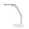 IRIS OHYAMA Desk Lamp (LDL-502-W) [Easy-to-Read Text] Wide Adjustable, Ambidextrous, Stepless Dimming, Glare Guard, High Color Rendering,
