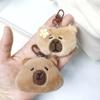 Collection Capibala Plush Doll Fluffy Kapibala Backpack Pendant Capybara Plush Keychain  Couple