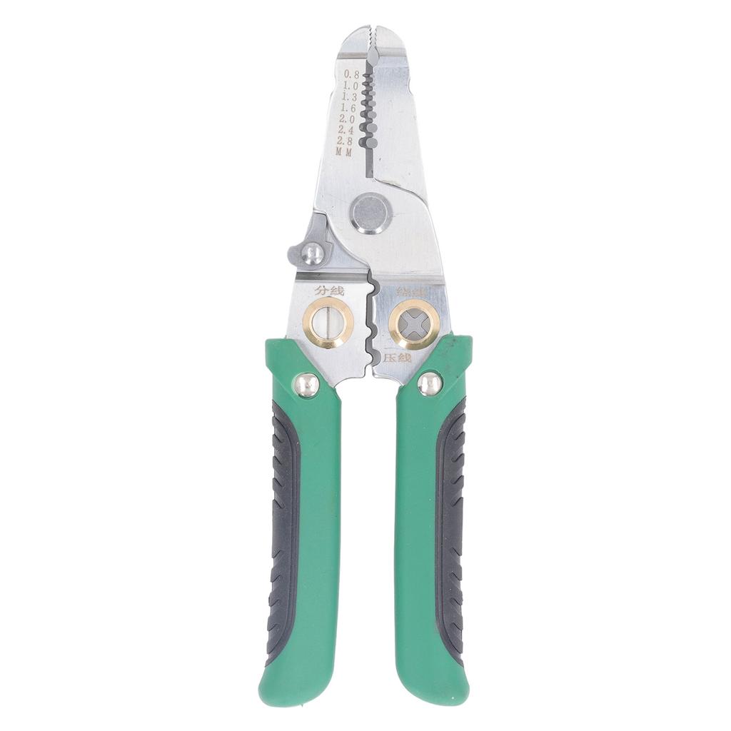 Electrical Wire Stripper Stainless Steel Electrician Wire Pliers Labor Saving Spring