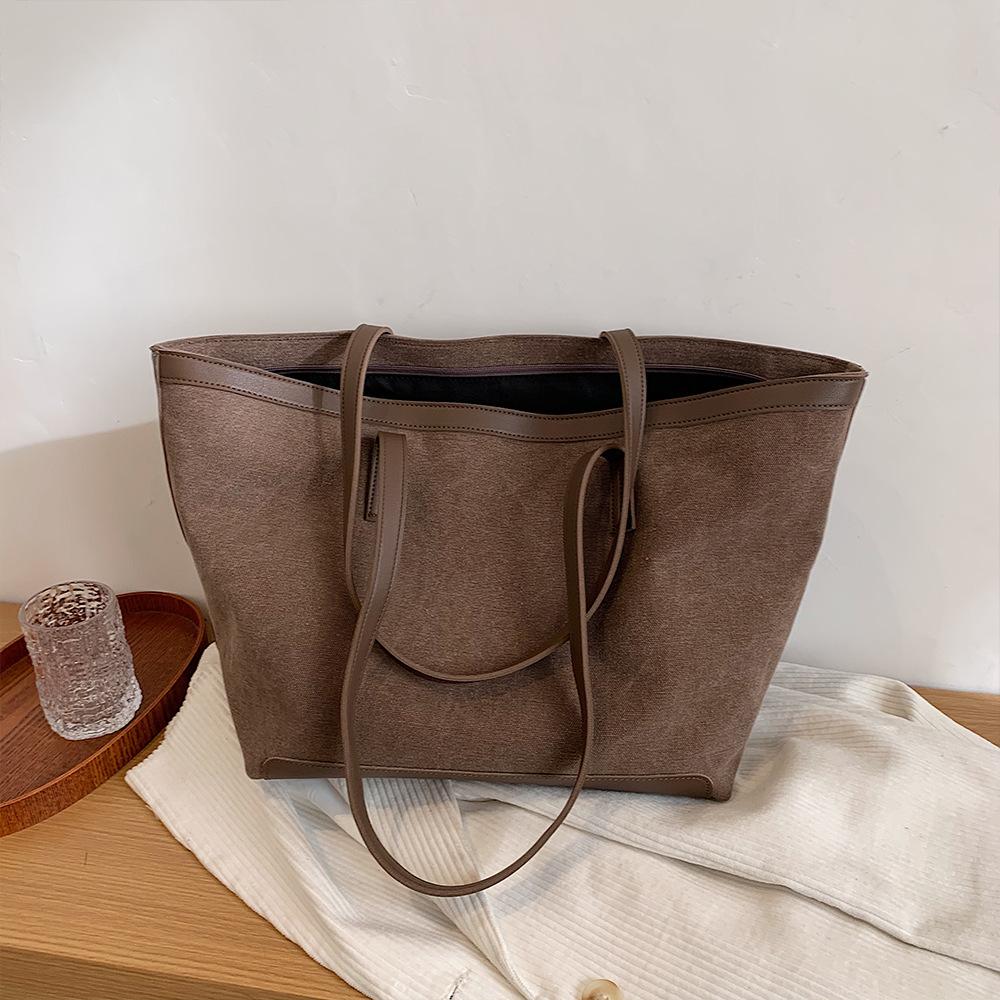 Fashion Trend Ladies Large-capacity Canvas One-shoulder Tote Bag