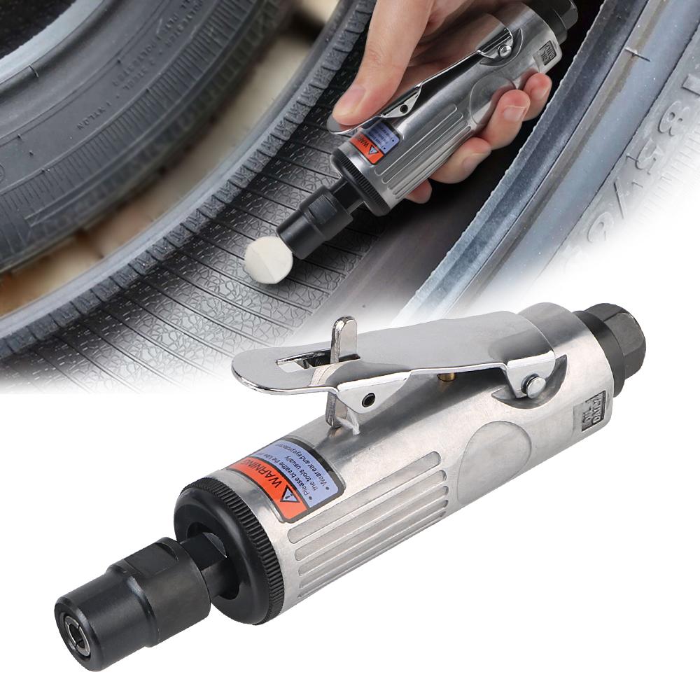 Pneumatic Die Grinder Car Tool Grinding Polishing Machine Kit Air Grinder Mill Engraving Tool 1/4" 1/8" 16Pcs Air Die Grinder
