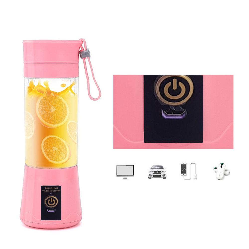 Mini Portable Blender Milkshake Cup With USB Rechargeable 6 Blades Mini Fruit Juice Mixer Shake Take Juice Cup