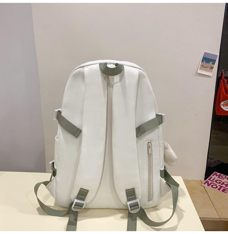 Рюкзак с бантом и принтом, однотонный студенческий школьный женский рюкзак большой емкости