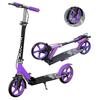 Kickboard Kick Scooter Foldable for 4 Level Height Adjustment Brake 8 Inch Tire Standing Motorcycle Children/Adults Foot/Hand