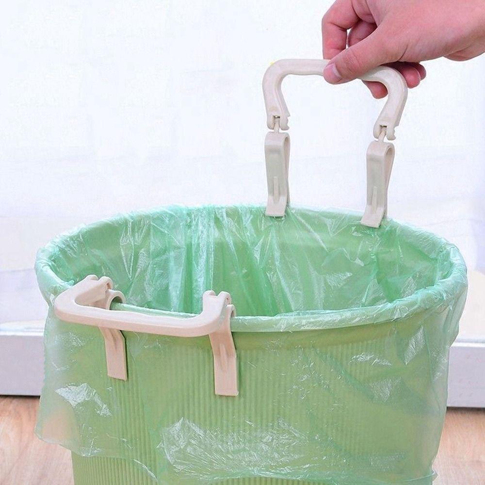 Household Trash Can Edge Clip Non-slip Waste Can Bag Clamp Creativity Garbage Bag Buckle