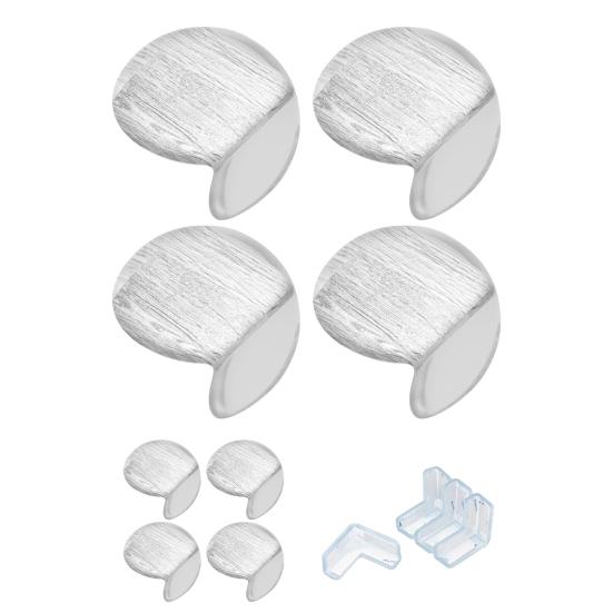 4Pcs Furniture Protective Covers Transparent Self-adhesive Baby Proofing Corner Protectors Guards for Home