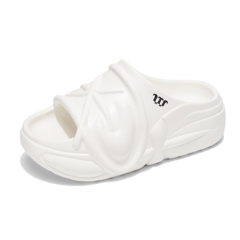 Fashion Thick Heeled 7cm Slippers Small Fragrant Style Lightweight Women's Slippers Korean Style Trendy Thick Soles Leisure Sandals EVA