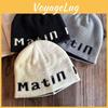 Fashion Street Letter Pattern Neutral Casual Knitted Hat For Autumn And Winter