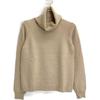 Hermes 15AW Beige Camel 100% Turtleneck Pullover Knit Tops 34 beigeUsed