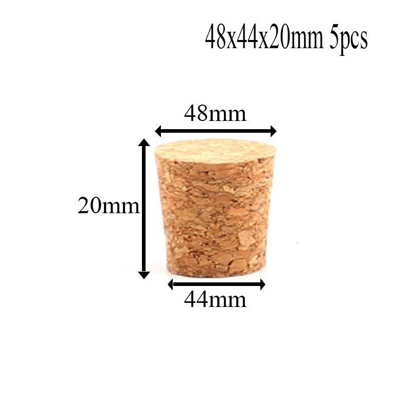 5/100pc Tops DIA 8mm To 58mm Wooden Cork Lab Test Tube Stopper Kettle Pudding Bottle Cork Cap Burette Tube Wood Plug Cork Stopper