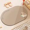Cartoon Bathroom Absorbent Mat Toilet Dirty and Non-slip Mat Household Toilet Door Quick-drying Diatom Mud Mat