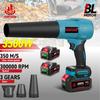 Brushless 3 Gears Electric Air Blowers Turbo 300000RPM Jet Fan Handheld Leaf Blower Dust Blowing Tool for 21V Battery