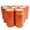 TECPLAST Set of 72 Orange PVC Adhesive Tapes Building 50 Mm X 33 M - Orange Construction Adhesive Roll