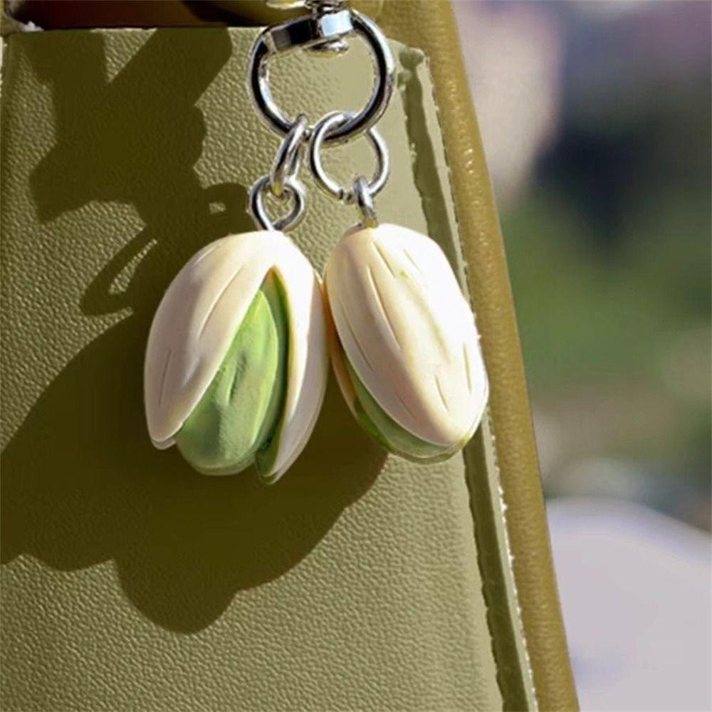 Bag Pendant Food Series Pendant Pistachio PVC Keychain Unique Simulation Food Keychain Gift
