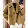 Fashion Women's Woolen Coat Short Warm Long Sleeve Jacket