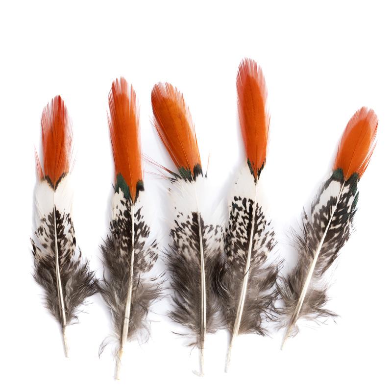 80 Natural Pheasant Feather Decorative Diy Jewelry Hair Accessories Material Cat Stick Toy Accessories