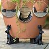 3pcs/set Animal Flower Pot Foot Pads Cat Dog for Decorative Flower Pot Support Crafts Flowerpot Garden