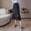 High-Waisted Slimming Midi Skirt for Women, 2024 Spring Collection, Plus Size Hip-Hugging Design, Curvy Fit