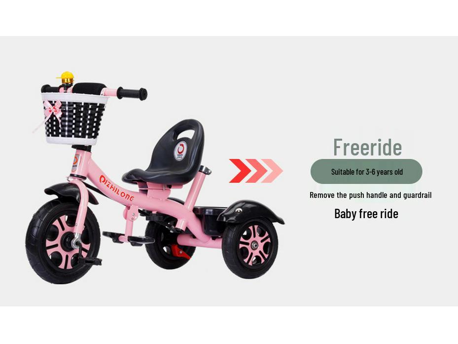 Lightweight Pedal Car Tricycle for Kids Aged 1-5 – Outdoor Stroller/Bicycle