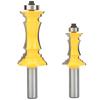 2pcs Crown Molding Router Bit 12 Inch Shank Woodworking Milling Cutter
