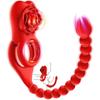 Remote Control Vibrator Penis Ring with Anal Plug Clitoral Vibrator Cock Ring Prostate Massager Stimulator Sex Toy for Men Women