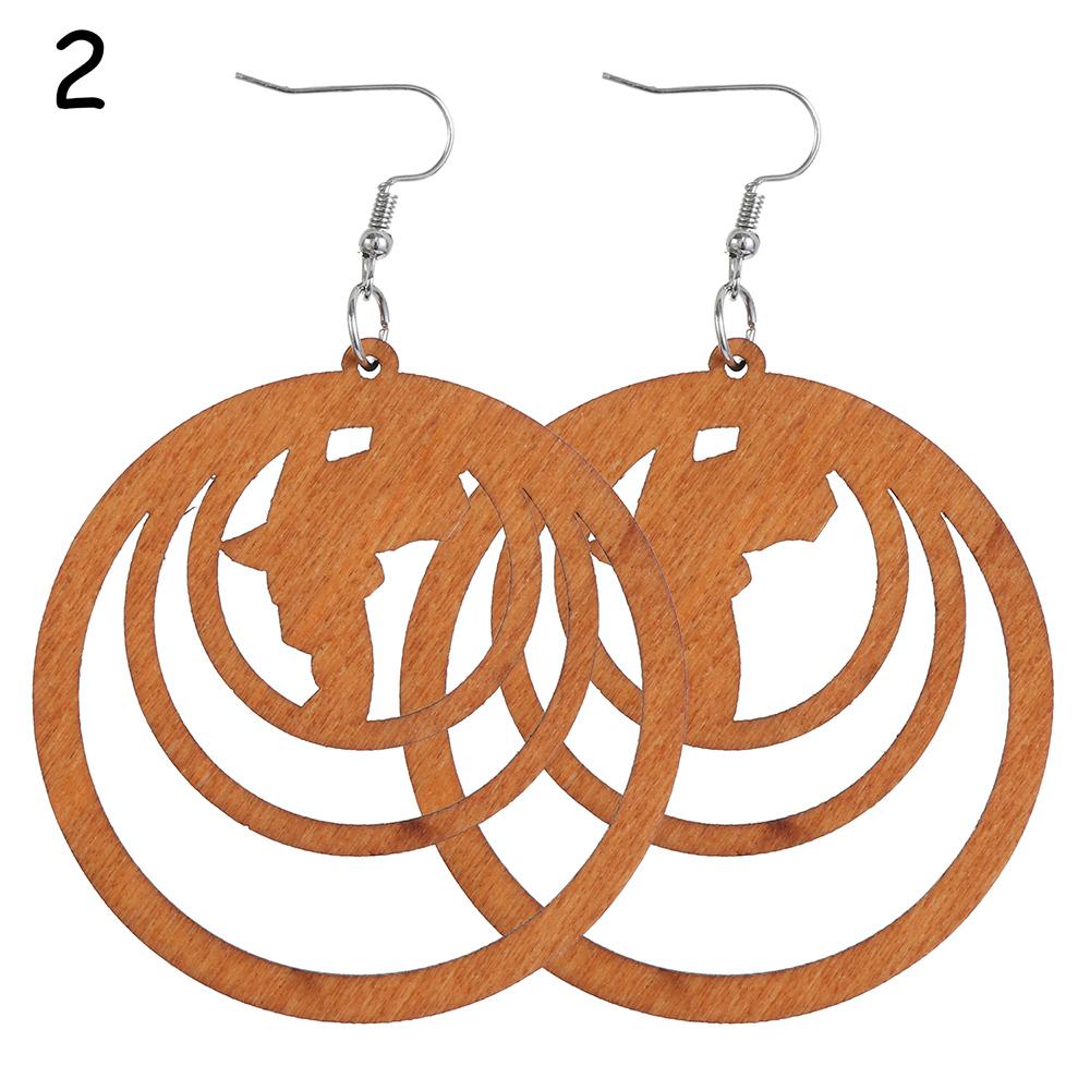 Jewelry Bohemian Wooden Earring Making African Pendant Dangle Earrings