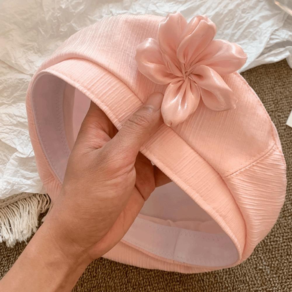 Французская шляпа художника Универсальная кепка художника Дышащий берет с цветком Праздник