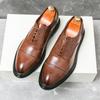 FashionMen's Big Size Leather Shoes Black Soft Genuine Leather Soft Bottom Spring Autumn Best Men's Business Formal Wear Casual Shoes