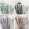 4/5/6/7pcs Fashion Gel Pen Simplicity Korean Solid Color Series Stationery Gel Pen 0.5mm Black Ink Scrapbook Pen Cute Writing Supplies