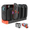 Nintendo Switch 2 Dock Stand Charger for 4 Controllers Rich Black Joy-Con Joy-Con Simultaneously,