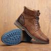 Size 39-48 Leather Boots Brand 2025 Comfortable Fashion Ankle Boots #Kd613