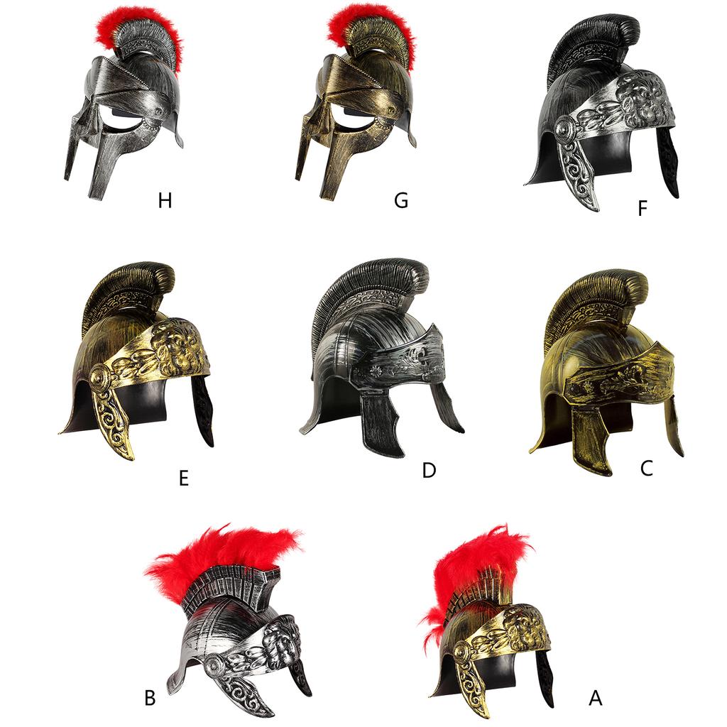 Adult Knight Helmet Ancient European Role Playing Greek Roman Knight Hat Carnival Party Cosplay Performances Costume