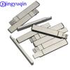 Jingyuqin 10PCS Remote  Key Blank For Citroen Peugeot Flip Folding Car Key Blank No.58 Modified Key Blade Without Groove