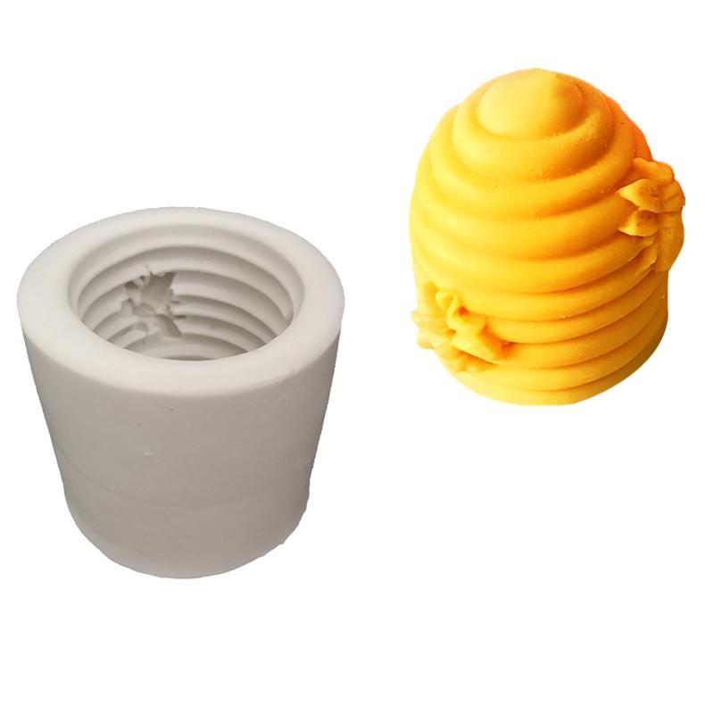 Силиконовая форма в виде пчелиных сот, сделай сам, декор для торта, пчела, домик на дереве, форма для ароматерапии из пчелиного воска, форма для свечей ручной работы, гипса, смолы, эпоксидной смолы