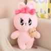 Cartoon High Quality Rabbit Plush Doll Pendant Pillow Pink Purple White Big Eyes Rabbit Plush Toy for Girls Birthday Gift